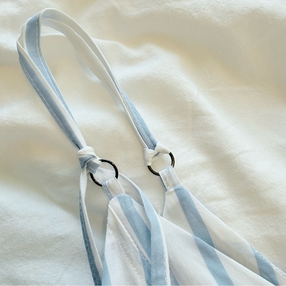 ASOS Blue White Striped Maxi Sundress – Cotton Blend - Picture 5 of 13